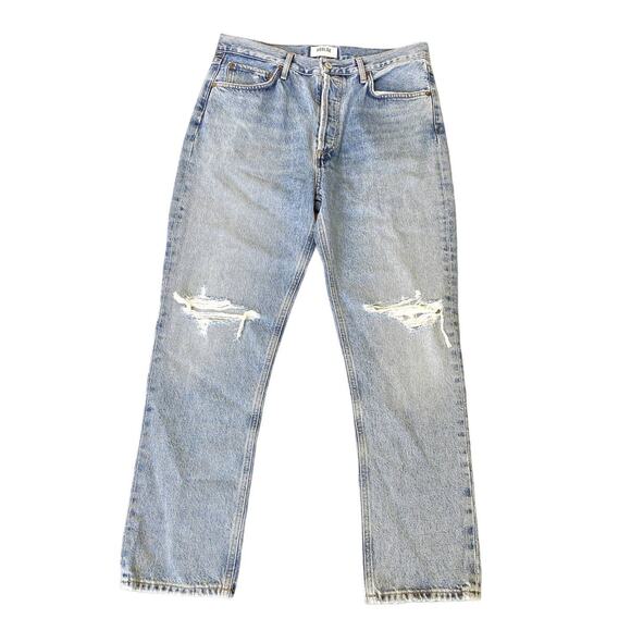 NWOT AGOLDE Riley High Rise Straight Cropped Jeans 29 Escalante - Picture 2 of 7